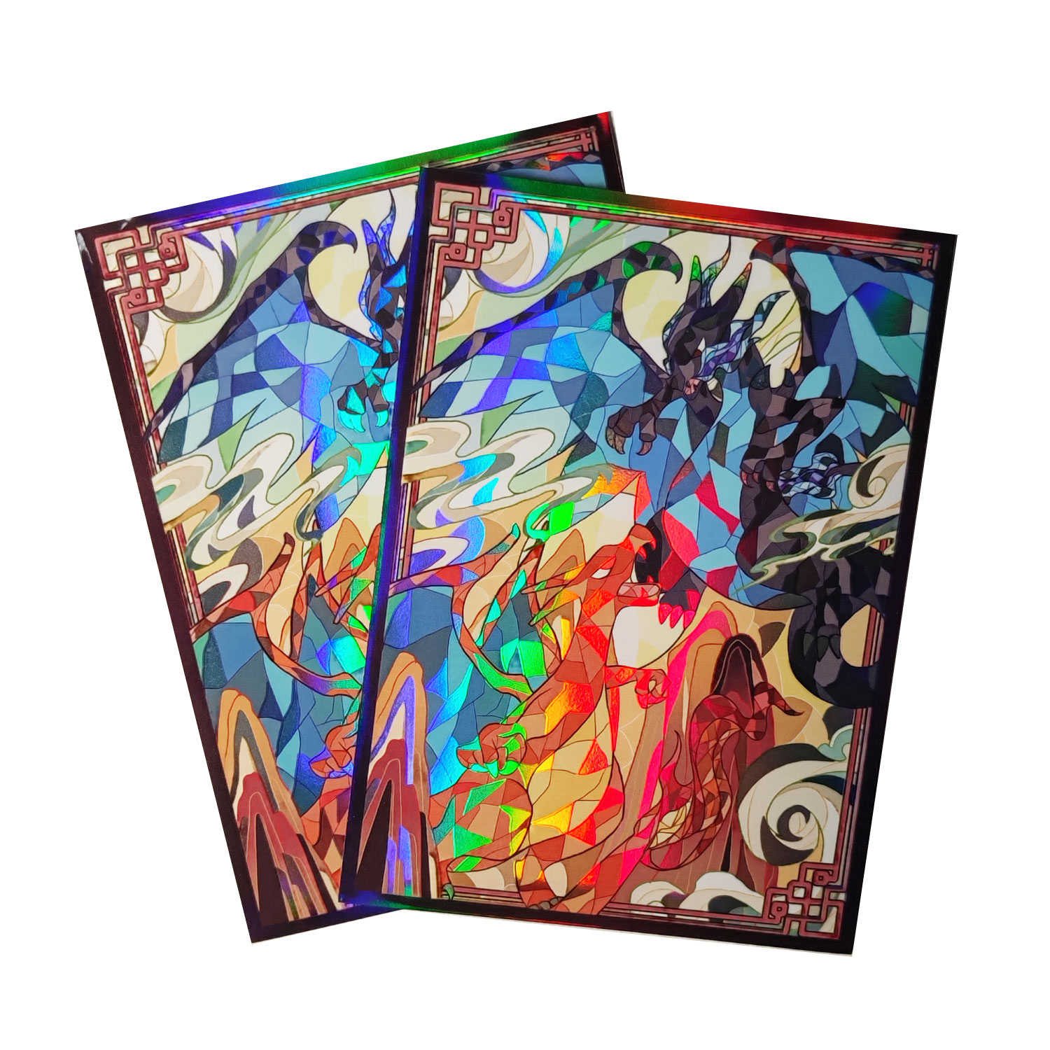 Board Game Illustrator - 60ct Holo-Kartenhüllen, 66 x 91 mm,